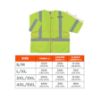 Picture of Ergodyne Glowear 8320Z Class 3 Std Vest Lime S/M Part# - 22123