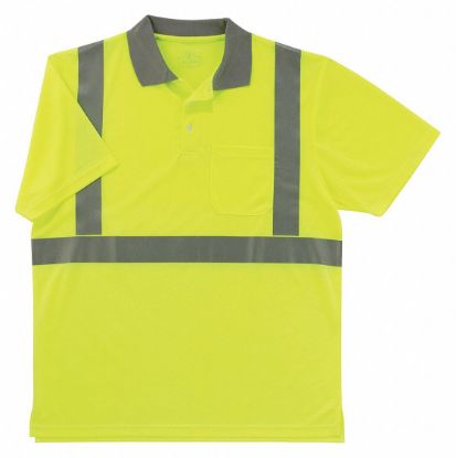 Picture of Ergodyne Glowear 8295 Class 2 Polo Shirt Lime  2Xl Part# - 21646