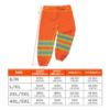 Picture of Ergodyne Glowear 8911 Class E Two-Tone Pants Orange 4-5Xl Part# - 22869