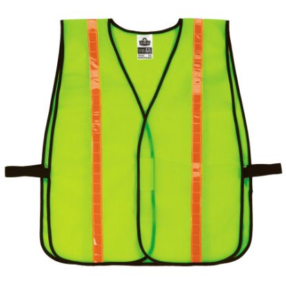 Picture of Ergodyne 8040Hl- Economy Vest- Hi-Gloss- Lime- One Size Part# - 20080