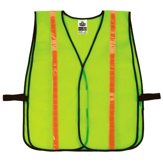 Picture of Ergodyne 8040Hl- Economy Vest- Hi-Gloss- Lime- One Size Part# - 20080