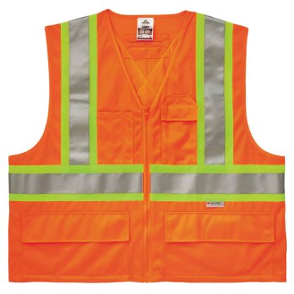 Picture of Ergodyne Glowear 8235Zx Cls 2 2-Tone X-Back Vest L/Xl Or Part# - 26185