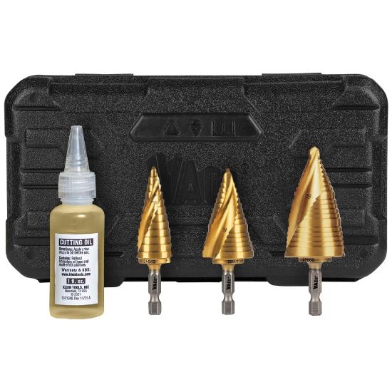 Picture of Klein Tools Electrician'S Step Drillbit Set Part# - 25951