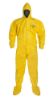 Picture of Dupont Tychem Qc Coverall Yellow Zip Ft Bd Hd Part# - D13480418