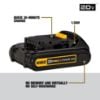 Picture of Dewalt® 20V Max Li-Ion Compact Battery Pack (1.5 Ah) Part# - Dcb201