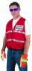 Picture of Mcr Safety Poly- Cotton Safety Vest- 21" X 48"- Red Part# - Icv204