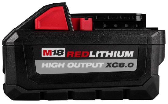 Picture of Milwaukee® Tool M18 Redlithium High Output Xc8.0 Battery Part# - 48-11-1880