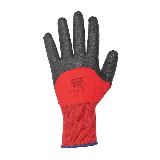 Picture of Honeywell North® Glove Red Nyl 3/4 Pvc Foam 6Xs Part# - Nf11X/6Xs