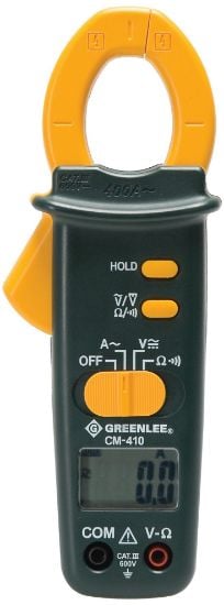 Picture of Greenlee® Clampmeter  400A Ac (Cm-410) Part# - Cm-410