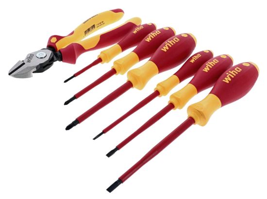 Picture of Wiha Tools 7 Piece Insulated Bicutsupercut And Screwdriver Part# - 32942