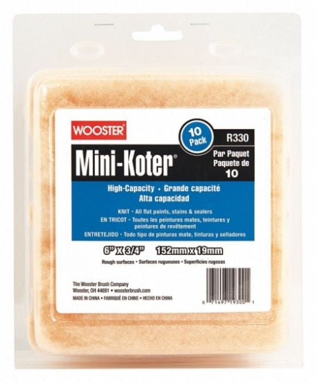 Picture of Wooster 6" Mini-Koter Knit 3/4"10-Pk Mini Rlrs Case=6 Part# - 00R1310060