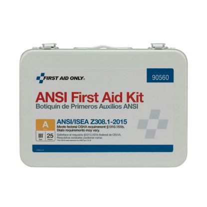 Picture of First Aid Only® 25 Person First Aid Kit Ansi A   Metal Case Part# - 90560