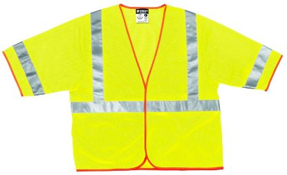 Picture of Mcr Safety Lum Class Iii Poly Fluorescent Lime Mesh Safety Part# - Cl3Mlx3