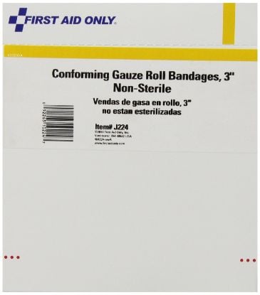 Picture of First Aid Only® 3X4Yd Conforming Gauze Non-Sterile  10/Box Part# - J224-001