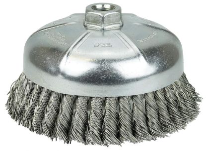 Picture of Weiler® 6" Single Row Wire Cup Brush .023 5/8-11 A.H. Part# - 12376