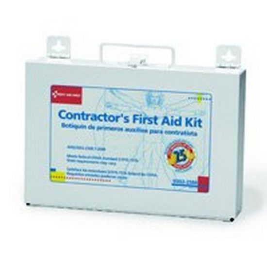 Picture of First Aid Only® 25 Person Contractor First Aid Kit  Metal Case Part# - 9302-25M