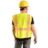 Picture of Occunomix Non-Ansi Vest Solid Tripletrim Zipper Yel Xl Part# - Lux-Xtrans-Yxl