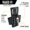 Picture of Klein Tools Ironworker Tool Holder/Pouch  4 Pkt  Lea  Black Part# - 5119