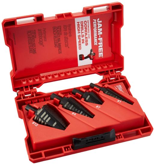 Picture of Milwaukee® Tool Step Bit 4Pc Set No1  No4  No7  No12 Part# - 48-89-9223