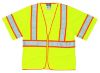 Picture of Mcr Safety Lum Class Iii Poly Meshvest W/3" Reflec Or/Silv Part# - Wccl3Lx3