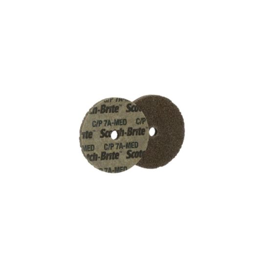 Picture of Scotch-Brite™ Scotch-Brite Cut/Pol Uniwhl 4"X1/4"X1/4" 7A M Part# - 7010365625