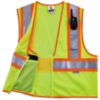 Picture of Ergodyne Lime Two-Tone Vest Meshzipper Part# - 21327