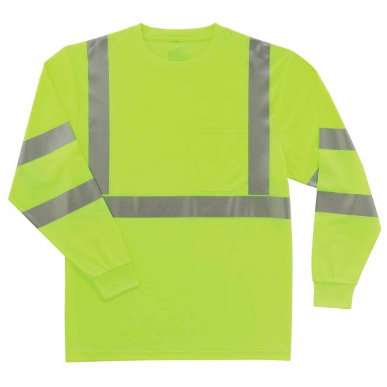 Picture of Ergodyne 8391 Glowear Cls 3 L/S Shirt  Lime Sz S Part# - 21702