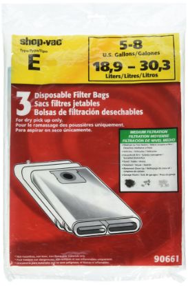 Picture of Shop-Vac® 5-8 Gallon Dry Filter Bags Part# - 9066133