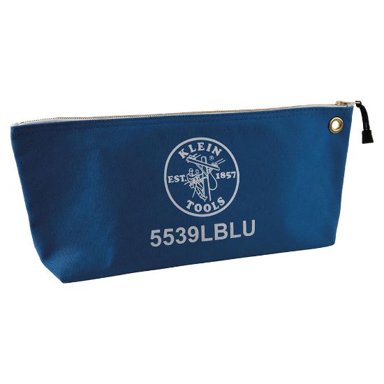 Picture of Klein Tools Canvas Bag With Zipper Large Blue Part# - 5539Lblu