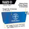 Picture of Klein Tools Canvas Bag With Zipper Large Blue Part# - 5539Lblu