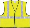 Picture of Mcr Safety Class Ii Solid Poly Fluorescent Lime Safety Vest Part# - Vcl2Slx2