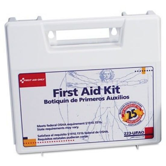 Picture of First Aid Only® 25 Person First Aid Kit Plastic Case W/Dividers Part# - 223-U/Fao