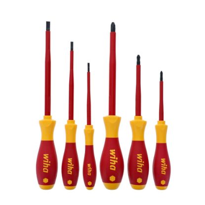 Picture of Wiha Tools 6Pc Electrician Insulated Screwdriver Part# - 32092