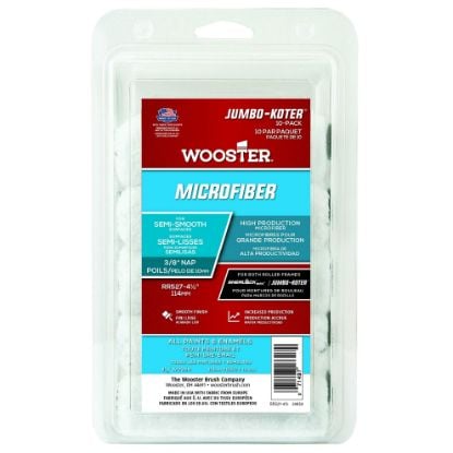 Picture of Wooster 4-1/2" Jumbo-Koter Microfiber 10Pk Mini Roller Part# - 0Rr5270044