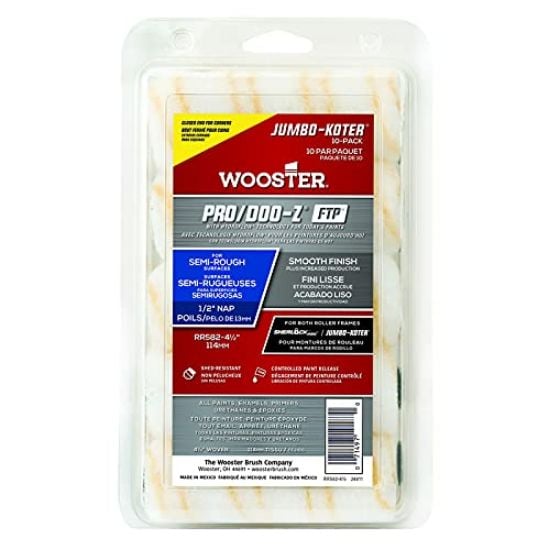 Picture of Wooster 4-1/2 Jumbo-Koter Pro/Doo-Z Ftp 1/2 10Pk Mini Part# - 0Rr5820044