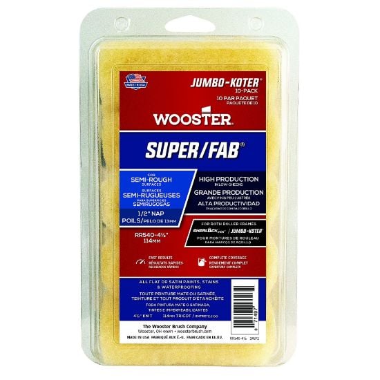 Picture of Wooster 4-1/2" Jumbo-Koter Super/Fab 1/2 10Pk Mini Rlr Part# - 0Rr5400044