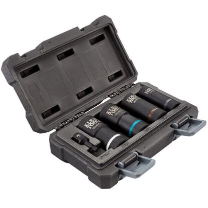 Picture of Klein Tools 2-In-1 Met Imp Socket Set  12-Point  5-Piece Part# - 66050E