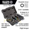 Picture of Klein Tools 2-In-1 Met Imp Socket Set  12-Point  5-Piece Part# - 66050E