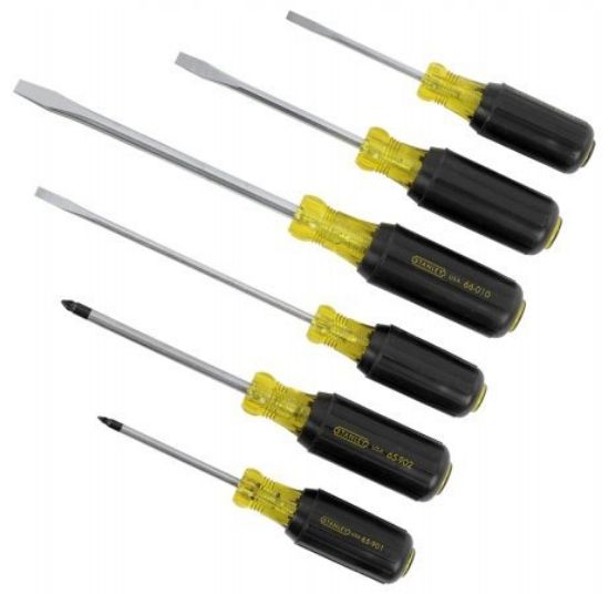 Picture of Stanley® Screwdriver Rubber Grip6 Pc Set Part# - 66-565