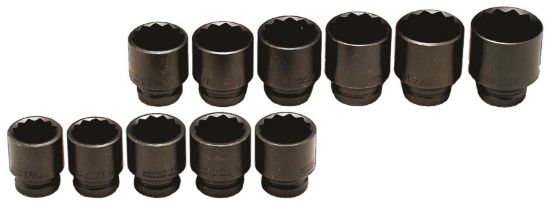 Picture of Wright Tool 3/4" Dr 11Pc Thin Wall Impact Socket Set Part# - 604