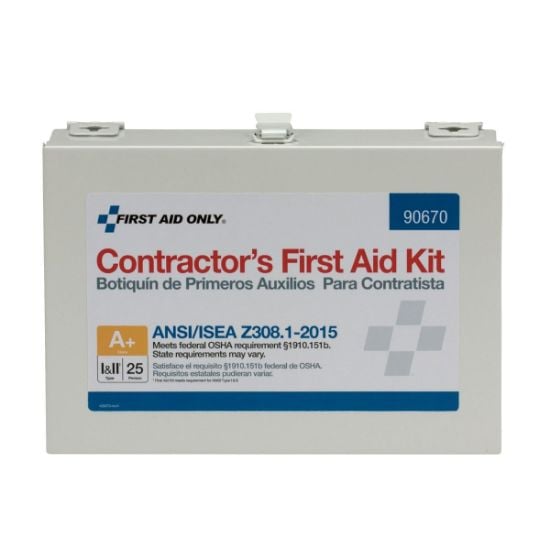 Picture of First Aid Only® 25 Person Cont Ansi A+ First Aid Kit  Metal Ca Part# - 90670