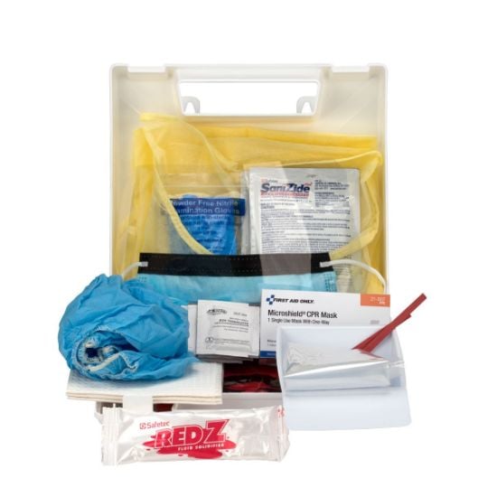 Picture of First Aid Only® Bbp Spill Clean Up Kt With Cpr Microshield  Plas Part# - 217-O