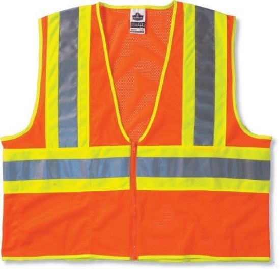 Picture of Ergodyne Glowear 8229Z Econ Cls 2Two-Tone Vest L/Xl Orng Part# - 21305