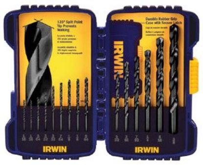 Picture of Irwin® 15 Piece Black Oxide Drill Bit Set Part# - 314015