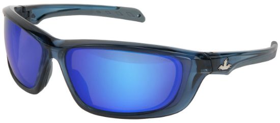 Picture of Mcr Safety Ussdefense Dark Blue Frame Bossman Bluedia Mirr Part# - Ud128B