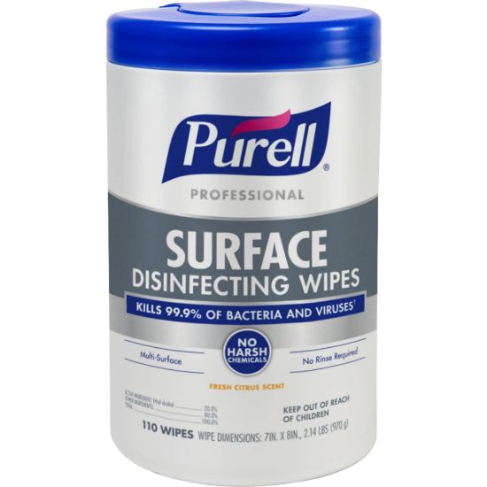 Picture of Purell® Purell Professional Surface Disinfecting Wipes Part# - 9342-06