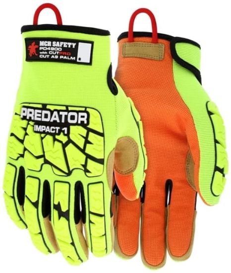 Picture of Mcr Safety Predator Impact 1 Maxgrid Hiviz Cutpro Part# - Pd4900M