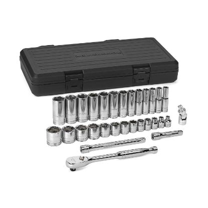 Picture of Gearwrench® 30 Pc. 3/8" Dr 6 Pt Saestan And Deep Socket St Part# - 80569