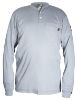 Picture of Mcr Safety Fr Long Sleeved Henley Max Comfort 100% Cot Gray Part# - H1Gs