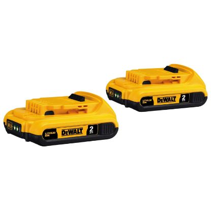 Picture of Dewalt® 20V Max 2.0Ah Li-Ion Battery 2 Pack Part# - Dcb203-2